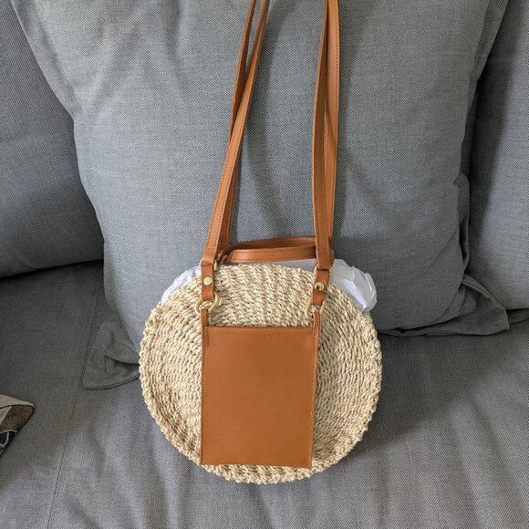 Clare V Round Straw Summer Bag New